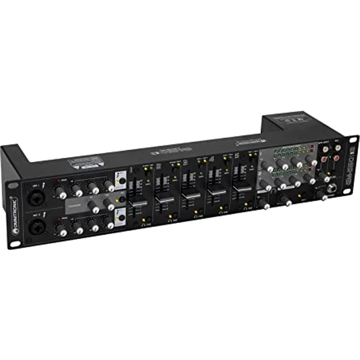 Omnitronic EM-550B MK2, Entertainment-Mixer für Studio- und Live-Anwendungen, 7 Kanäle, robuste Bauweise – Bild 1