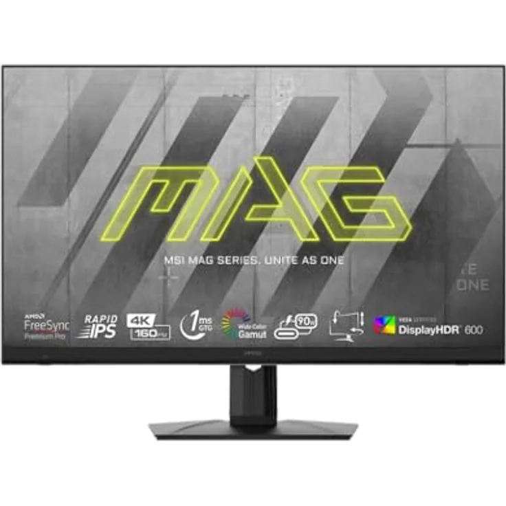 MSI MAG 323UPF Gaming-Monitor 32 Zoll UHD IPS-Panel 3840 x 2160 160 Hz/1 ms FreeSync Premium Pro Verstellbarer Standfuß/VESA DisplayPort 1.4a HDMI 2.1 & USB Typ C - Schwarz