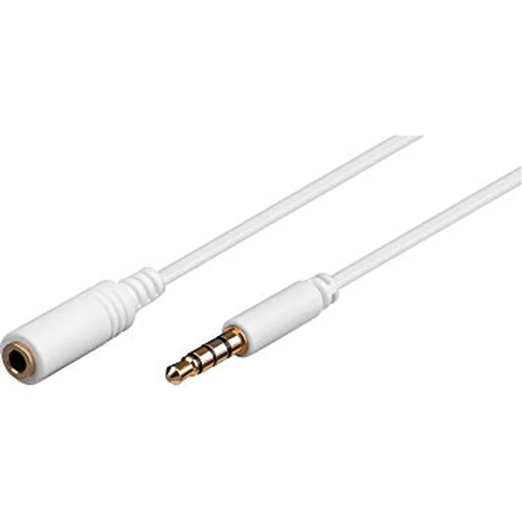 Goobay 62360 AUX Verlängerungskabel – Audiokabel – Verbindungskabel – Klinkenkabel – Klinke 3,5mm Stecker (4-Pin, Stereo) > Buchse 3,5 mm Stecker (4-Pin, Stereo) – Bild 1