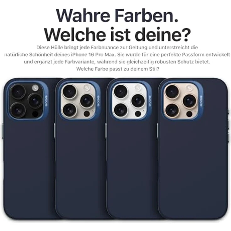 DECODED AntiMicrobial Silicone Backcover für iPhone 16 Pro Max, Schutzhülle mit antimikrobieller Formel und MagSafe-Kompatibilität – Bild 4