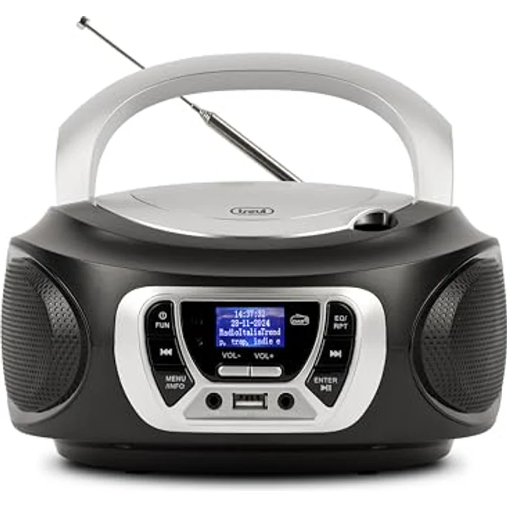 Trevi CMP 510 DAB Stereo tragbar CD BRD Schwarz – Bild 2