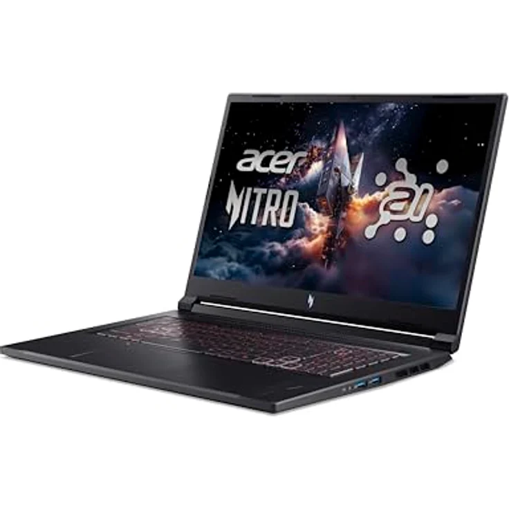 Acer Nitro V 17 AI (ANV17-41-R0BS) Gaming Laptop, 17" FHD IPS 144Hz, AMD Ryzen 7 260, 16 GB RAM, 1 TB SSD, NVIDIA GeForce RTX 5060, QWERTZ, schwarz – Bild 4