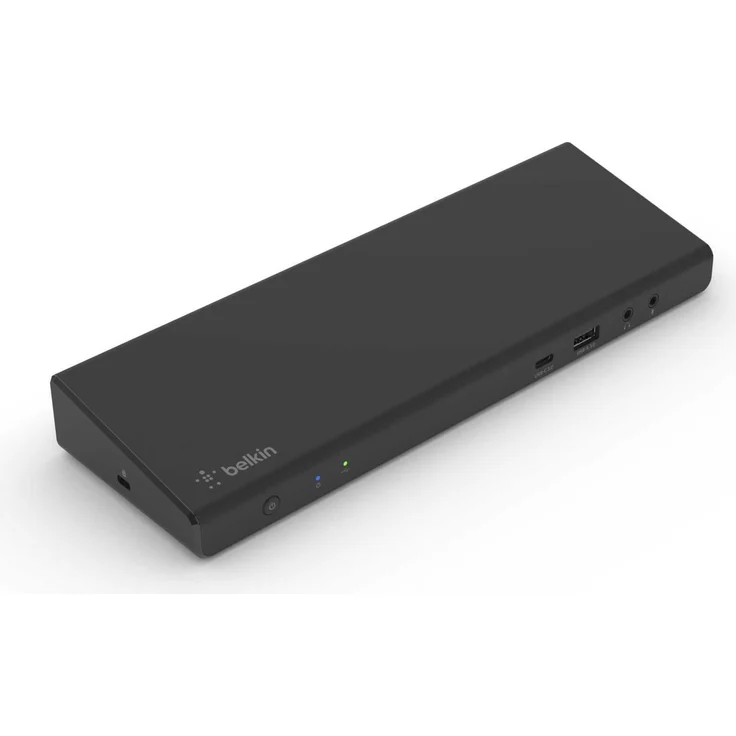 Belkin CONNECT USB-C Link Dock für drei Bildschirme INC007vfBK, USB-C Dock mit 4K Videoauflösung, Schwarz