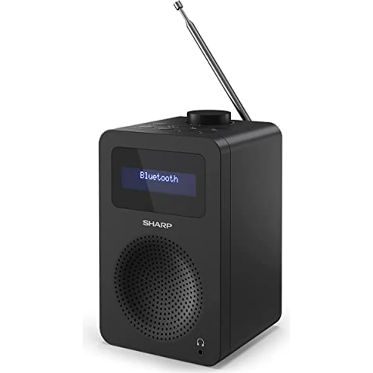 SHARP DR-430 Digitalradio (DAB/DAB+/FM mit RDS, Bluetooth 5.0, Kopfhöreranschluss, 5 Watt), schwarz – Bild 1