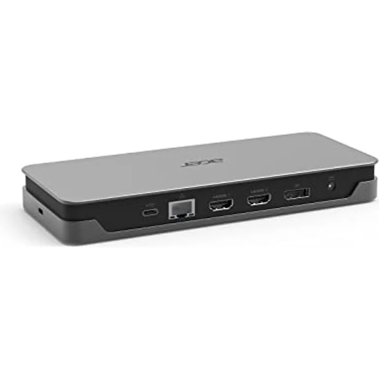 Acer USB C Docking Station USB Type-C Gen 1 Dock ADK230-2xHDMI 2.0, DisplayPort 1.4, USB Type-C 3.1Gen.1, 3xUSB3.1 Type-A Gen.1, RJ45/LAN, SD Kartenleser, Audio-Anschluss (auch für Headset) – Bild 5