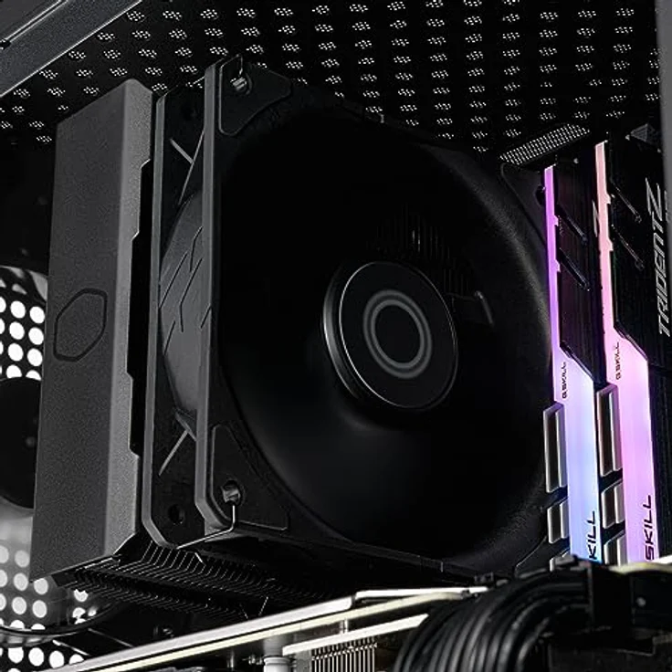 Cooler Master Hyper 212 Black Edition, CPU Kühler mit verbesserter Kühlleistung und CryoFuze Wärmeleitpaste, Schwarz – Bild 11