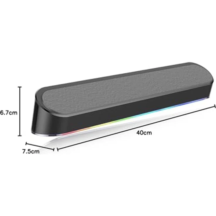 REDRAGON GS560 Adiemus Soundbar, Lichteffekt, schwarz – Bild 7
