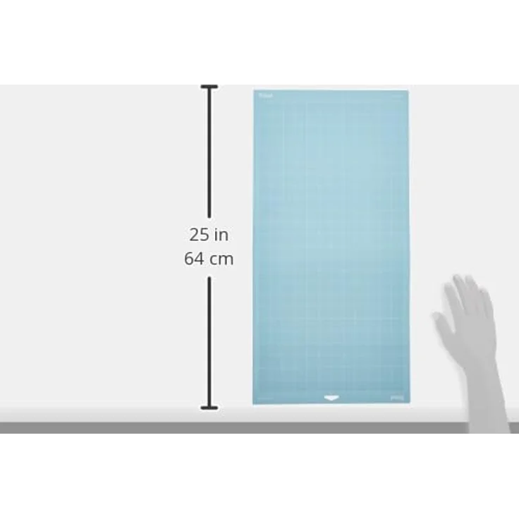 Cricut Explore/Maker LightGrip Schneidematte, 30,5 x 61 cm, 2-Pack, blau, ideal für leichten Karton und Pergament – Bild 4