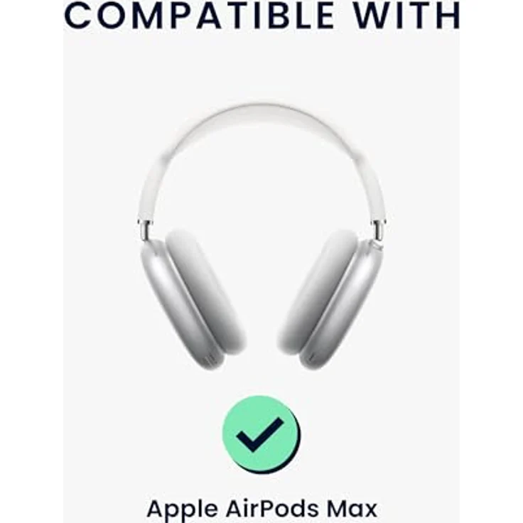 kwmobile Katzenohren Kopfband Abdeckung kompatibel mit Apple AirPods Max - Cat Ear Stirnband Polster in Weiß Pink – Bild 2