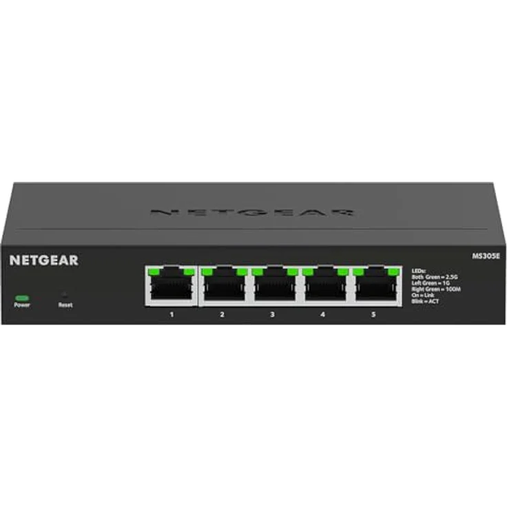 Netgear MS305 5 Port 2.5 Gbit Smart Switch | Multi-Gigabit LAN Switch (Desktop or Wall Mounting) – Bild 1