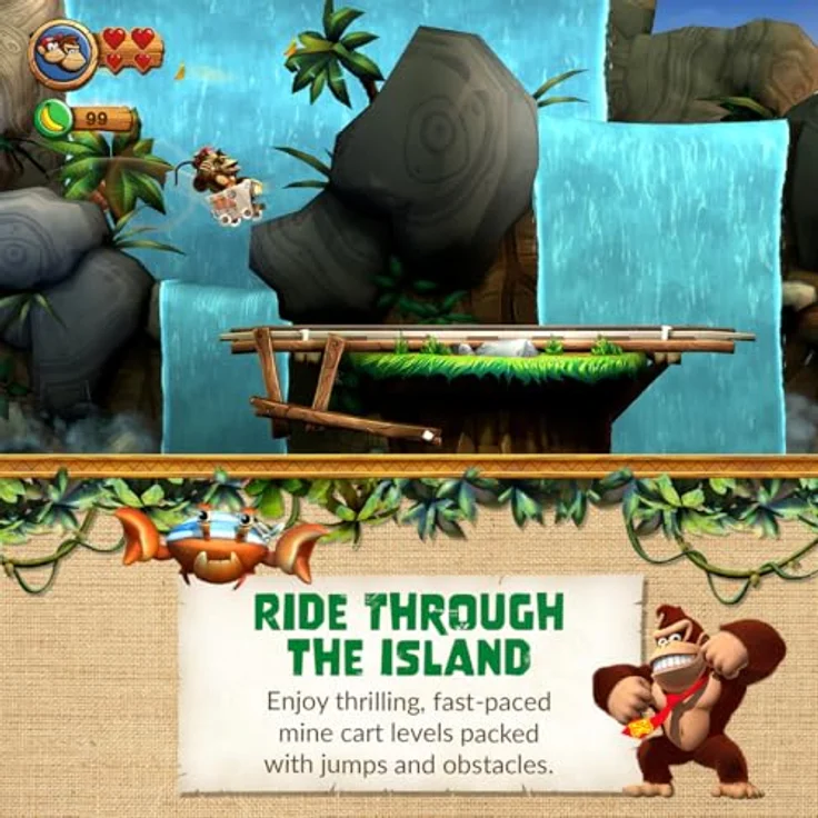 NINTENDO SWITCH Donkey Kong Country Returns HD [PEGI], Grafisch aufbereitet in HD für Nintendo Switch, enthält die Extralevel aus der Nintendo 3DS-Version – Bild 4