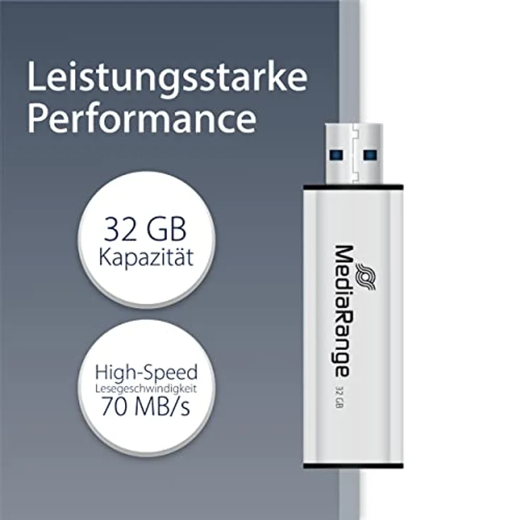 MediaRange USB 3.0 Speicherstick, 32GB – Bild 2