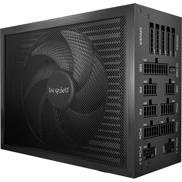 be quiet! DARK POWER PRO 14 IO 1600W, PC-Netzteil mit 80 PLUS Titanium, modularer Kabelmanagement, ATX 12V Version 3.1