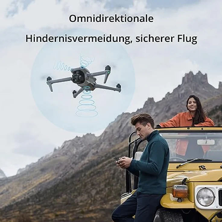 DJI Air 3 Fly More Combo mit Fernsteuerung DJI RC-N2, Drohne mit Kamera für Erwachsene, 4K HDR, 2 Primärkameras, 46 Min. Flugzeit, 48 MP, O4, 2 Zusatzakkus – Bild 4