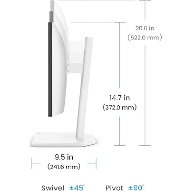 BenQ GW2490TC 23,8 Zoll Monitor, 144Hz FHD IPS, USB-C, ergonomisches Design, Eye-Care, TÜV-zertifiziert – Bild 5