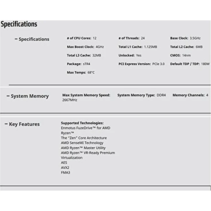 AMD RYZEN THREADRIPPER 1920X – Bild 4