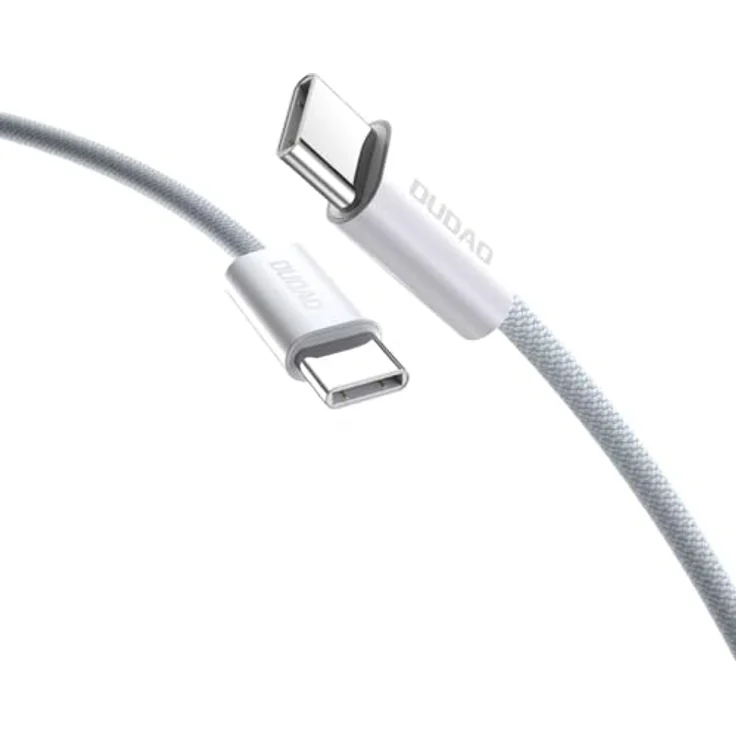 Dudao L6C USB-C auf USB-C Kabel, PD 30W, 1m, hellblau, langlebiges Kohlefasergeflecht – Bild 1