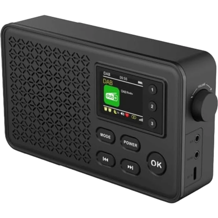 Denver DAB+/FM Radio DAB-57, Schwarz mit Bluetooth und Farbdisplay – Bild 4