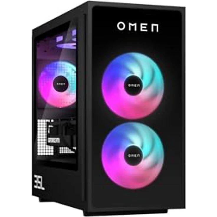 HP OMEN GT16-1470ng, 35L Gaming Desktop mit Ryzen™ 7 9800X3D, 32GB RAM, 1TB SSD, RTX 5070, Schwarz, Win11 – Bild 2
