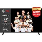 TCL 43L5A, 43 Zoll Fernseher, FHD, HDR Smart TV unterstützt bei Android TV (Kindermodus, Dolby Audio, kompatibel mit Google Assistant)