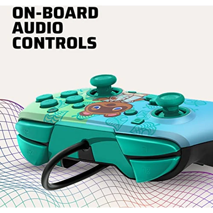 PDP Faceoff Deluxe + Audio Wired Controller Animal Crossing (Switch) (500-134-EU-C5AC-1) – Bild 3