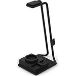 NZXT Relay SwitchMix PC-Gaming-Headset Ständer und Audiomixer – AP-USMSM-B1 - Nahtloses Umschalten zwischen Headset- und Lautsprecheraudio – Mixer in Studioqualität – Schwarz