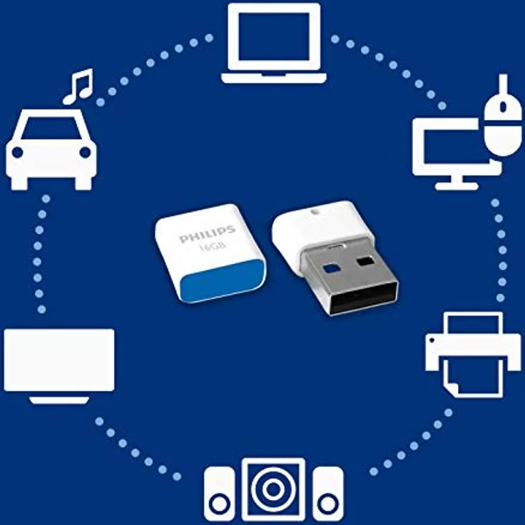 Philips Pico 2.0 Mini USB Stick 16GB Kompakter Speicherstick 16 GB Ideal für Benutzung im Auto – Bild 6
