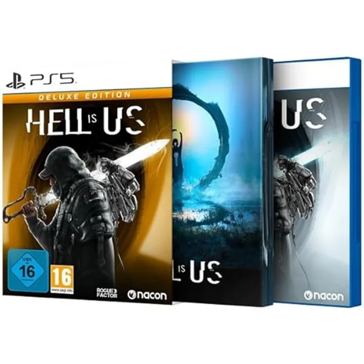 NACON Hell Is Us [Deluxe Steelbook Edition], PS5-Spiel mit deutscher Verpackung, 3rd-Person-Action-Adventure, Semi-Open-World, intensives Kampfsystem