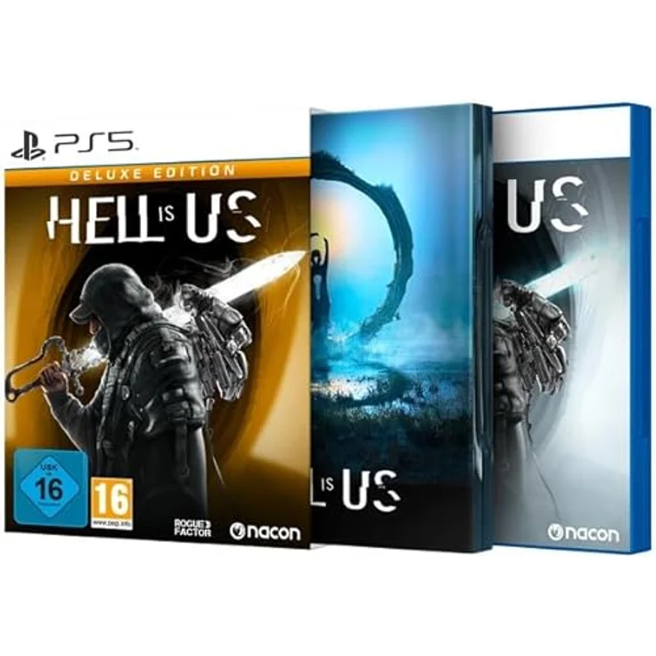 NACON Hell Is Us [Deluxe Steelbook Edition], PS5-Spiel mit deutscher Verpackung, 3rd-Person-Action-Adventure, Semi-Open-World, intensives Kampfsystem – Bild 1