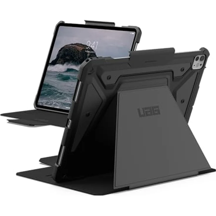 URBAN ARMOR GEAR Metropolis SE Case Apple iPad Pro 13 Hülle (M4 / 2024) (Wake/Sleep Funktion, Apple Pencil 2 Stift-Halter, Standfunktion) schwarz – Bild 1