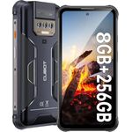 CUBOT Kingkong Power – 6,5-Zoll-FHD+-Smartphone, 8 GB und 256 GB, 48-MP-Dreifachkamera, 10600-mAh-Akku, Android 13, OctaCore-Prozessor, Schwarz