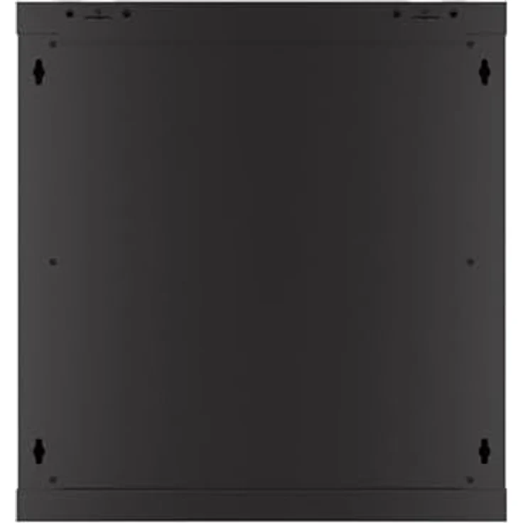 Lanberg Rackschrank 19", Wandmontage, 12U, 600x450 mm, perforierte Tür, schwarz – Bild 2
