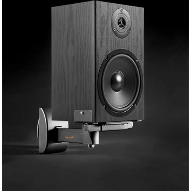 myWALL HB 7 Lautsprecherhalterung, max. 15 kg Traglast, einstellbare Breite 135-275 mm, Dreh- und Kippfunktion – Bild 2
