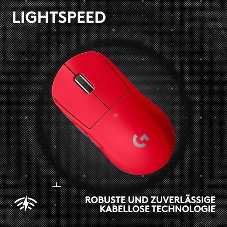 Logitech PRO X SUPERLIGHT 2 SE, Kabellose Gaming-Maus mit HERO 2 Sensor (44.000 dpi), rot – Bild 4
