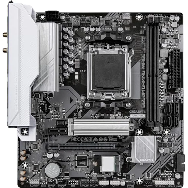 Gigabyte GA-B650M Gaming WIFI6E (AM5) Micro ATX Mainboard mit Wi-Fi 6E Unterstützung – Bild 2