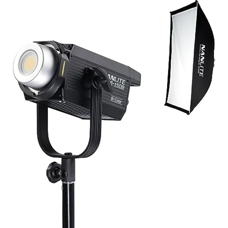 NANLITE Studio-Scheinwerfer FS-150B Bi-Color (3819), 175W COB-LED, 2700-6500K CCT, bis 23.220 Lux @1m – Bild 1