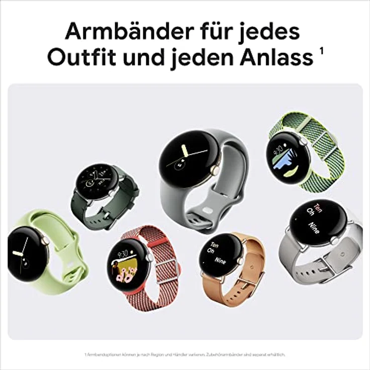 Google Pixel watch Band - Ivy Woven (Stainless Steel, Plastik), Uhrenarmband – Bild 3