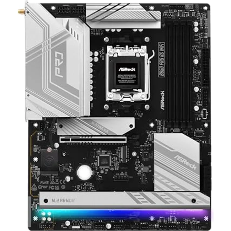 ASRock AMD AM5 B850 Pro RS WiFi Mainboard - Schnelle und effiziente Leistung, umfassende Konnektivität, einfache Einrichtung und Erweiterungsfähigkeit – Bild 2