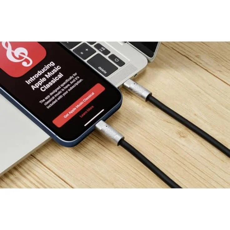 Renkforce USB-C Kabel RF-6056872, USB 2.0, 1.00 m, Schwarz, hohe Übertragungsgeschwindigkeit, langlebig und biegsam – Bild 3