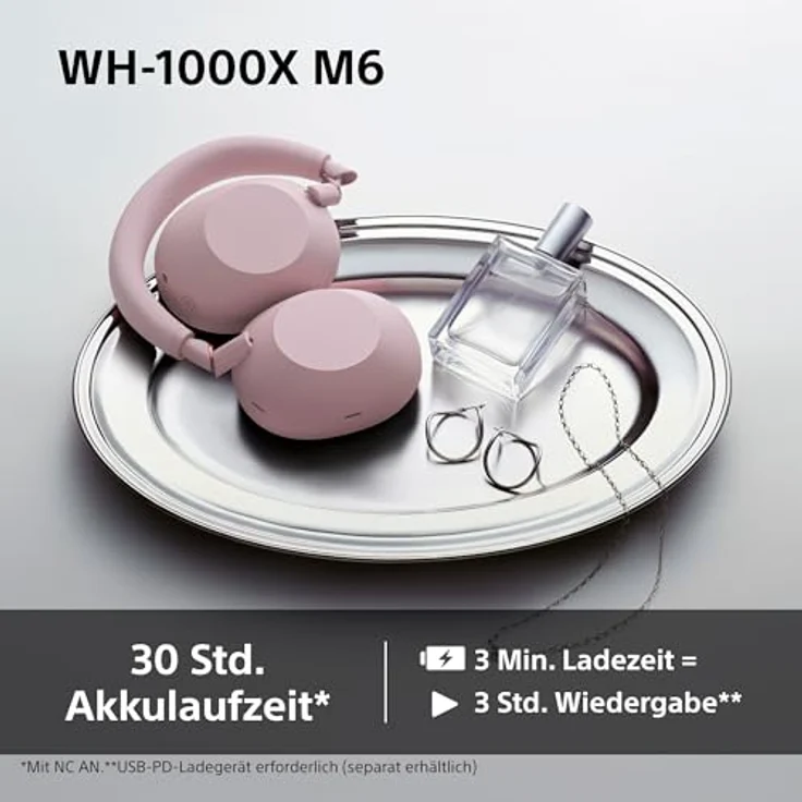 Sony WH-1000XM6P, Over-Ear-Kopfhörer mit Adaptive Noise-Cancelling, Freisprechfunktion, Hi-Res Sound, Multi-Point-Verbindung und Transparenzmodus, schwarz – Bild 9