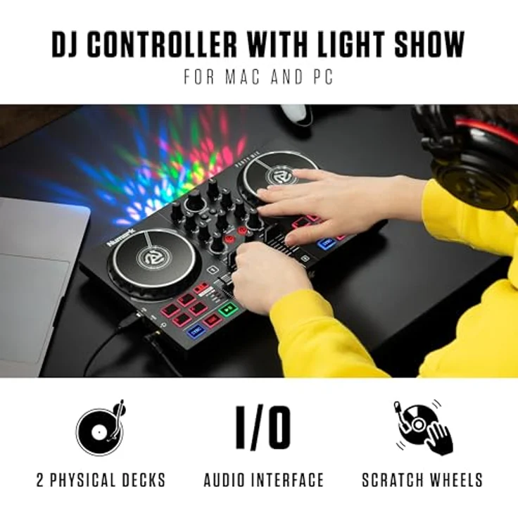 Numark Party Mix MKII DJ-Controller mit eingebauter Lightshow – Bild 3