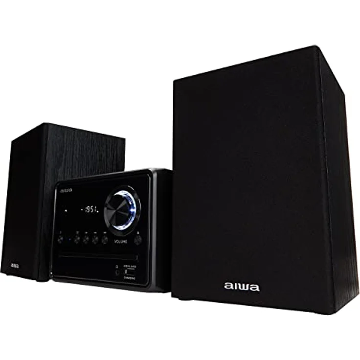 Aiwa MSBTU-300 schwarz Micro-HiFi-System 20W mit Bluetooth, CD, USB, FM-Radio, C – Bild 3