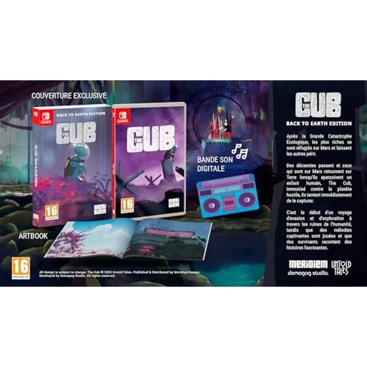 Meridiem Games THE CUB - BACK TO EARTH EDITION, Nintendo Switch Spiel mit postapokalyptischem Soundtrack und Erkundungselementen – Bild 2