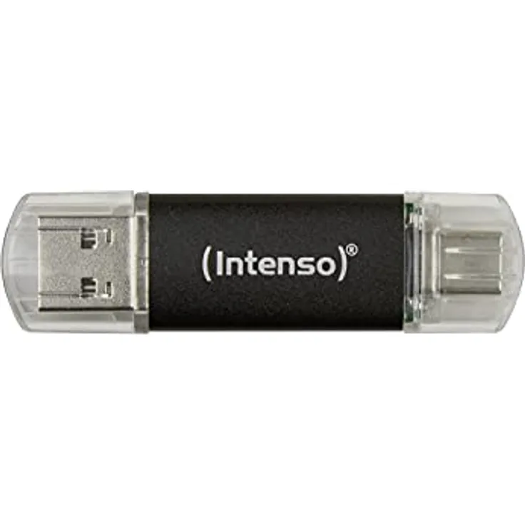 Intenso Twist Line 256 GB, Dual USB-Stick 3.2 Gen 1x1, USB-C und USB-A, 70MB/s, Anthrazit