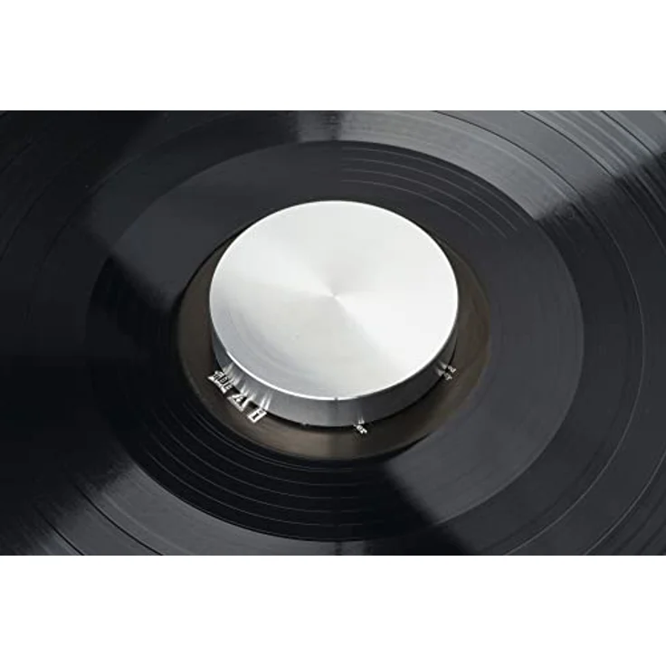 Pro-Ject Record Puck E, Modernes Plattengewicht aus Aluminium zur Reduktion von unerwünschten Resonanzen, Silber – Bild 3