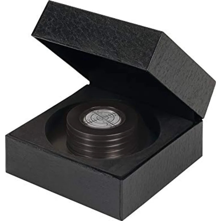 Dynavox Plattenspieler-Stabilizer PST300, Auflagegewicht mit Libelle aus Aluminium für Plattenspieler, Gewicht 300 g, Schwarz - Preisvergleich – Bild 3
