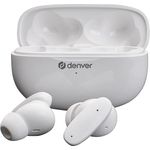 Denver TWE-49ENC TW BT Earbuds weiß, Kopfhörer mit aktiver Geräuschunterdrückung und 6.50 Stunden Akkulaufzeit