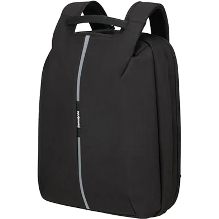 Samsonite Securipak - Reise-Rucksack erweiterbar 15.6 Zoll, 45 cm, 25.5/30 L, Schwarz (Black Steel)