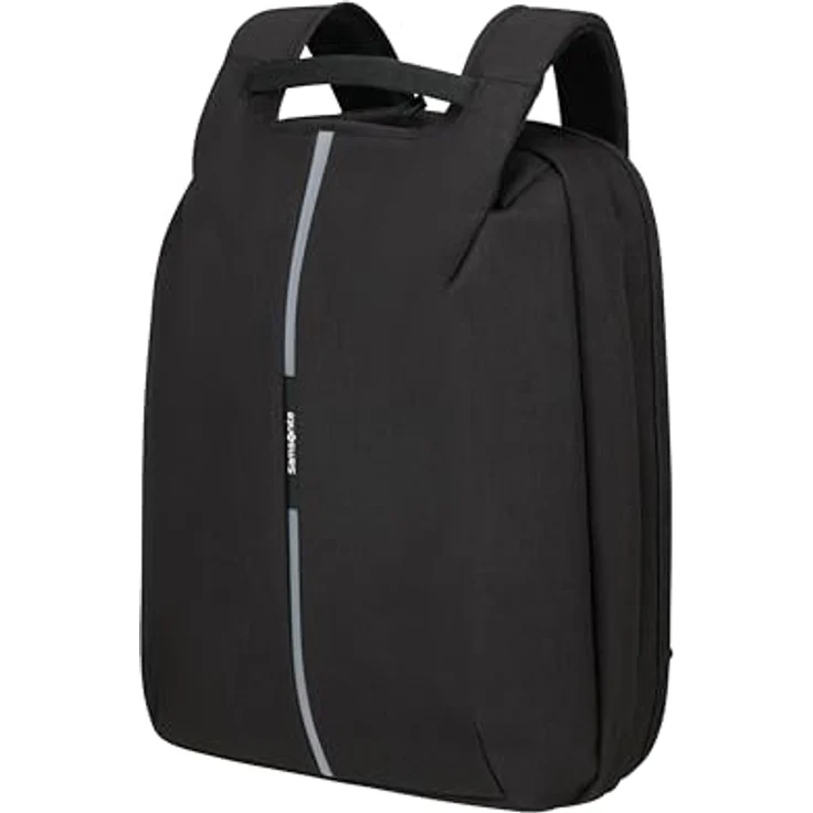 Samsonite Securipak - Reise-Rucksack erweiterbar 15.6 Zoll, 45 cm, 25.5/30 L, Schwarz (Black Steel) – Bild 1