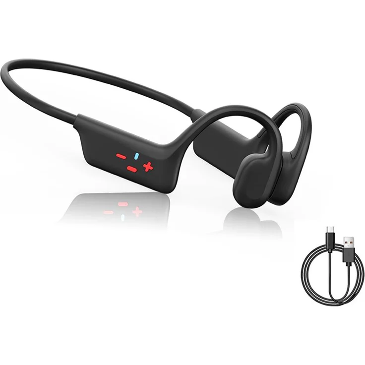TEKOO Knochenleitungs-Kopfhörer, Bluetooth 5.4 & 32GB MP3, IPX8 wasserdicht, für Sport und Schwimmen